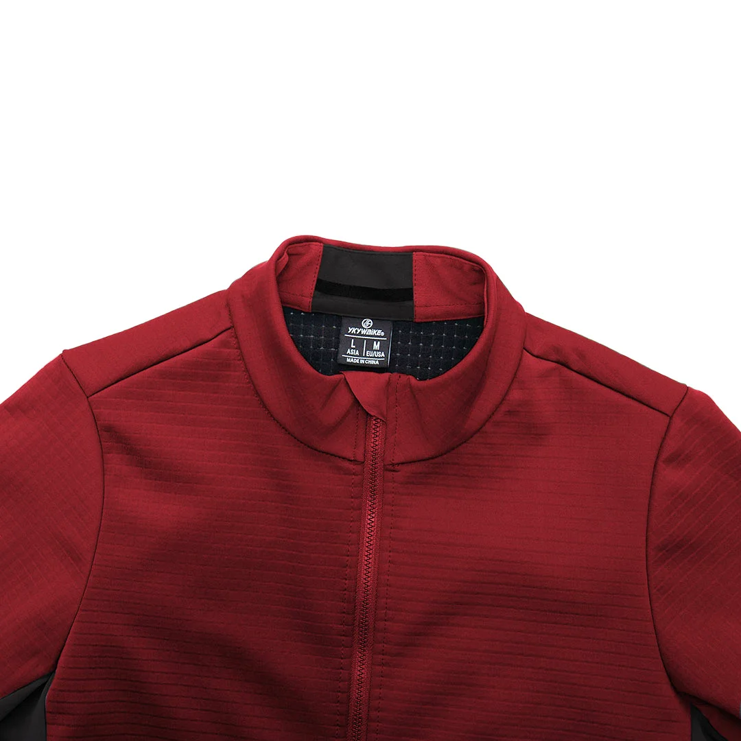 YKYW Winter Cycling Jersey Men\'s Pro Thermal Windproof Jacket Long Sleeve Mtb Bike Coat Bicycle Sports Clothing Windbreaker