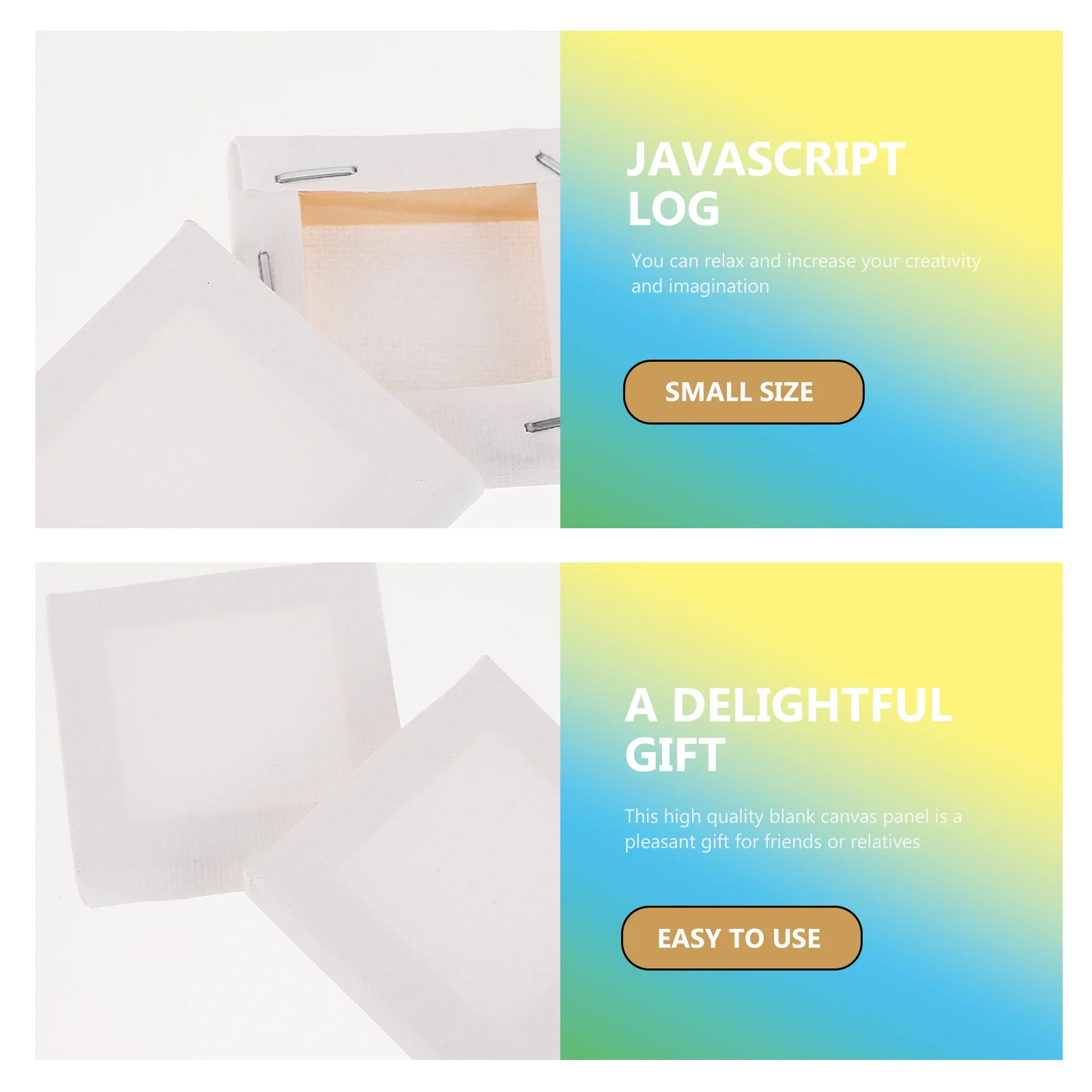 

12Pcs Mini Oil Painting Canvas Panels Stretched Frames Blank DIY Art Boards Oil Painting Supplies Arts Stretcher Frames