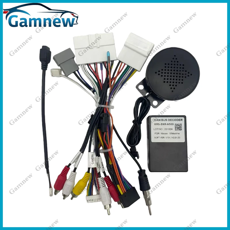 سيارة 16PIN أندرويد سلك تسخير محول Canbus صندوق فك لنيسان ماكسيما 2016 BNR-NS03