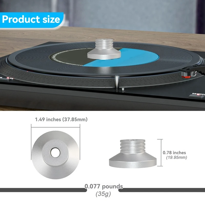 Retail Record Weight Clamp Audio LP Vinyl Turntables Disc Stabilizer LP Disc Stabilizer Turntable Clamp Hifi