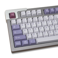 136 Keys GMK Tuzi Clone Keycap Cherry Profile DYE-SUB Keycap For MX Switch Mechanical Keyboard Purple Series Key Caps 002