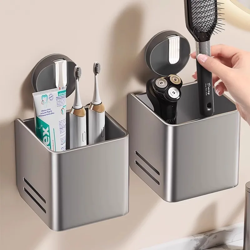 

Держатель зубной щетки на присоске для душа Съемная зубная паста без дрели Самосливный держатель для бритвы Органайзер для ванной комнаты