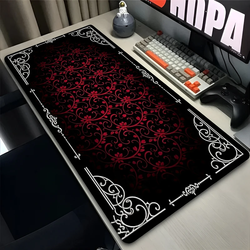 Rubber Mouse Pad XXL Gaming Pad Computer Accessories Cool Keyboard Pad European retro pattern desk mat Non-slip Gamer Mousepad