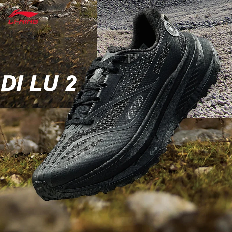 

LI-NING DI LU 2 Men Trail Running Shoes rebound Cushion Wearable Anti-Slip Off Road Running Shoes ARNV009