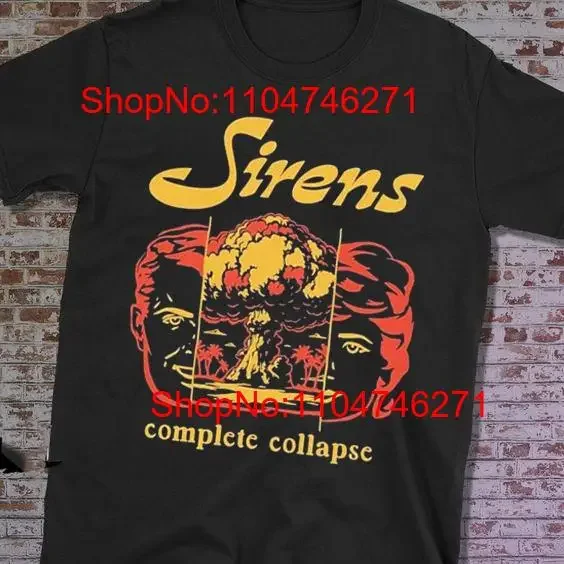 Sleeping With Sirens Complete Collapse Split Face T shirt HH0267 vintage Washed Soft homme Versatile Top For Everyday Wear
