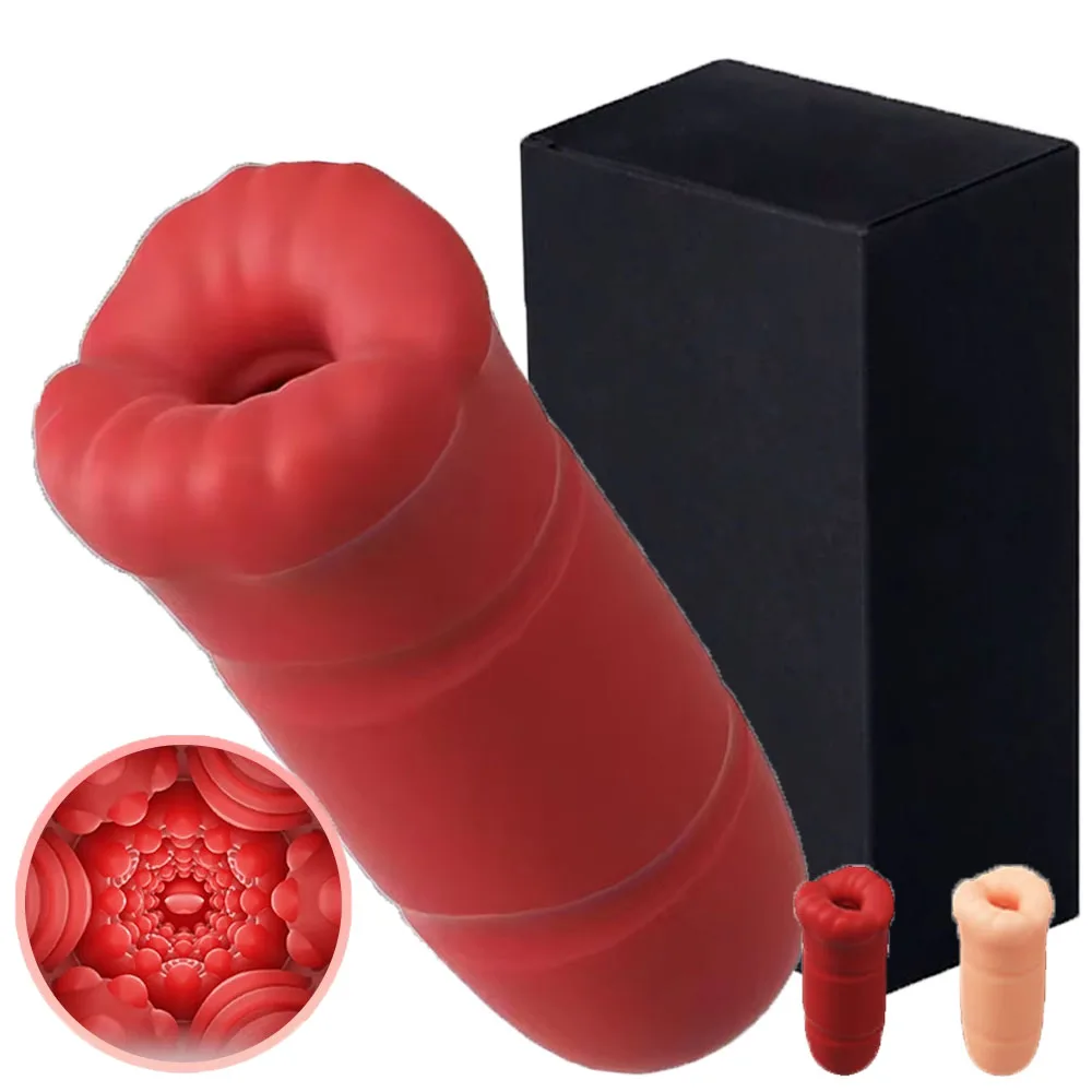 Masturbador Eléctrico Masculino, Estimulador de Lengua, Masajeador de Pene, Vibrador de Succión Oral, Máquina de Sexo Oral, Juguete Sexual para Hombres