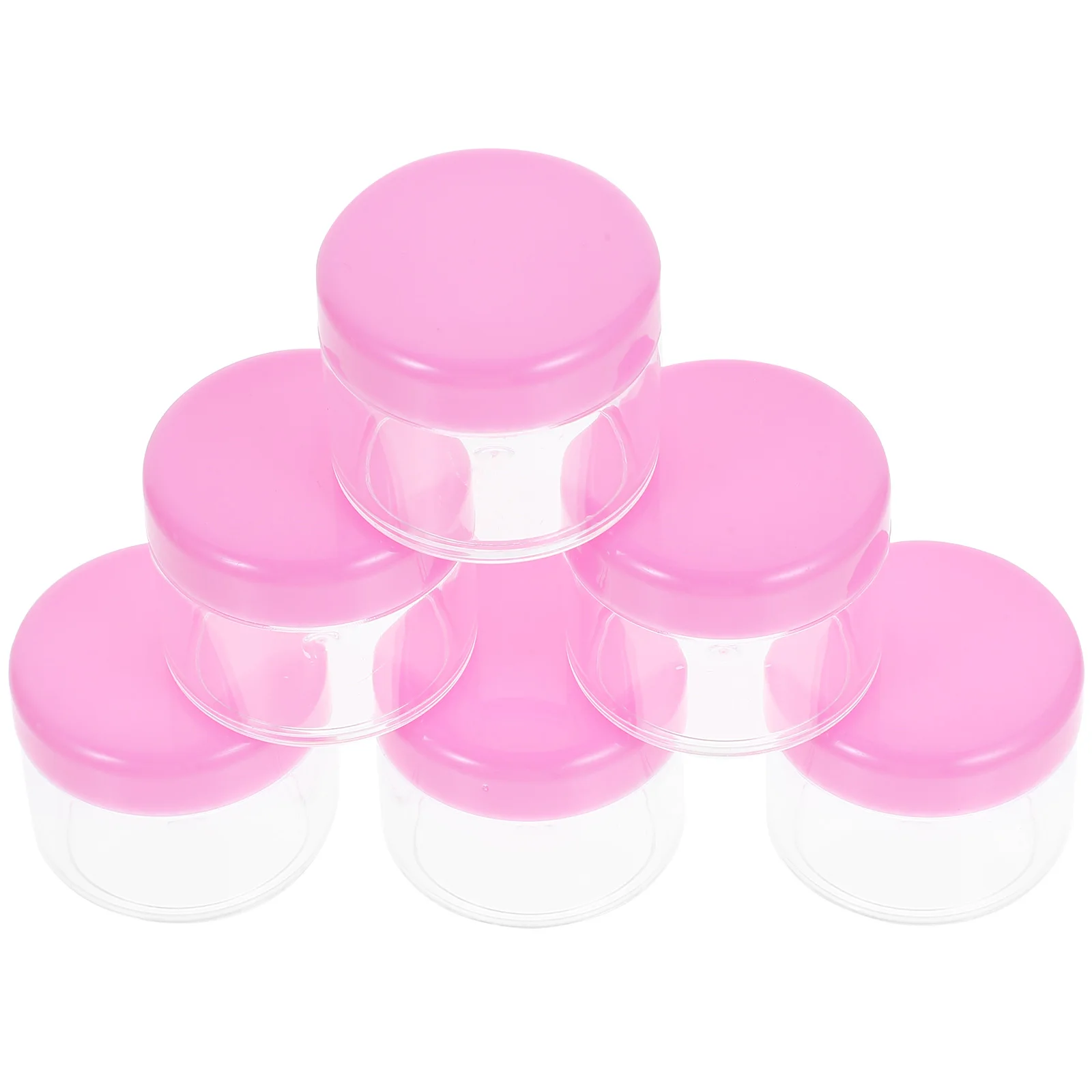 

12pcs 20g Pink Containers Leak Proof Portable Travel Mini Plastic Bottles For Lotion Cream Moisturizer Storage