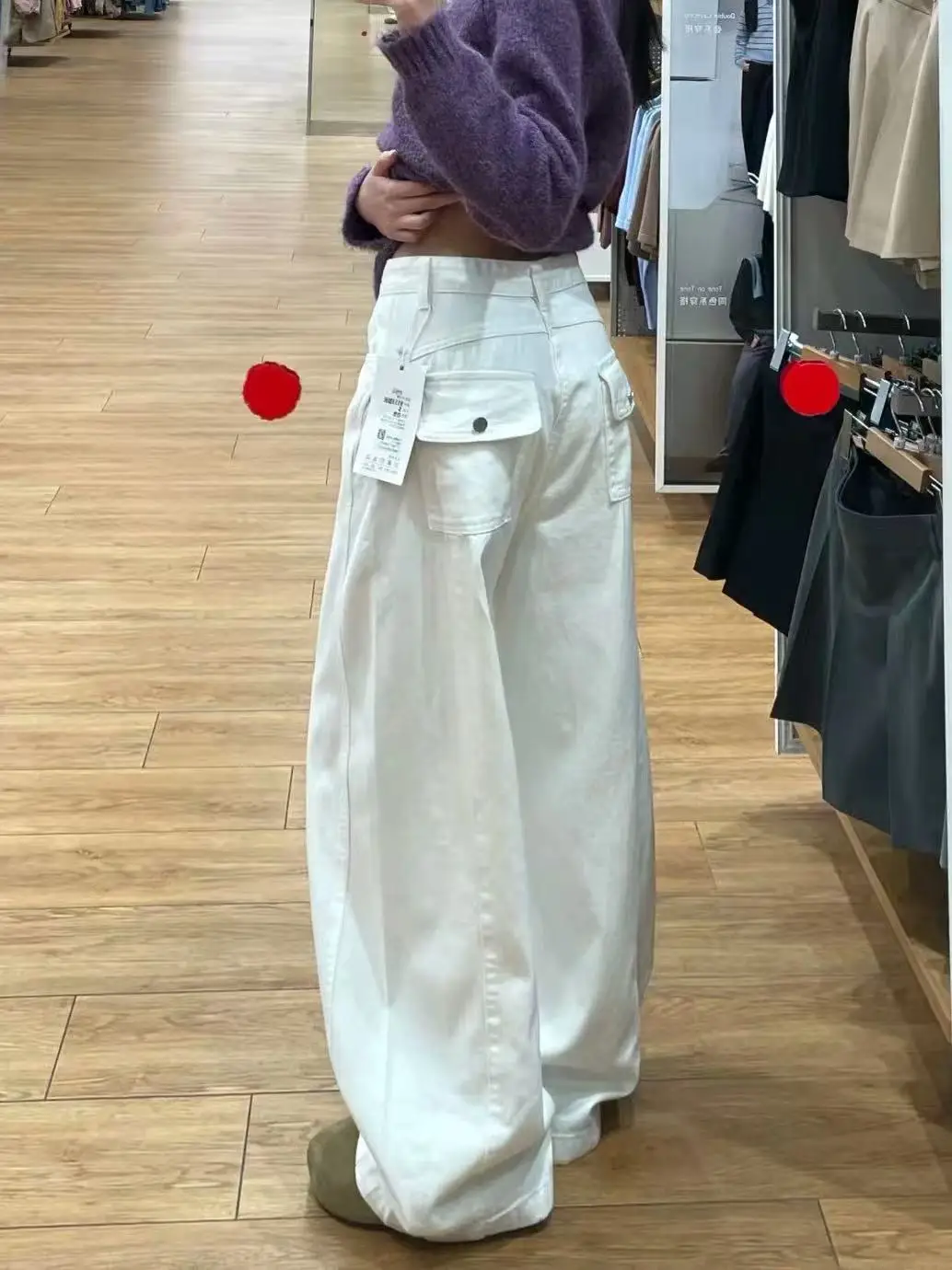 American Style High Waist Wide Leg Pants Women's Autumn 2026 New Hanging Sense Junior High School Students Floor-Length Pants