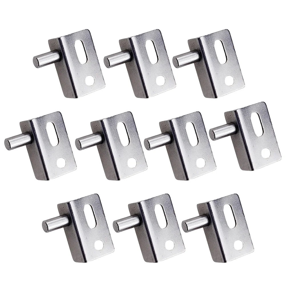 

10Pcs Door Hinge Heavy Duty Silver Corner Fitting Sturdy Wood Door Hinge for Interior Exterior Application Small Hinges