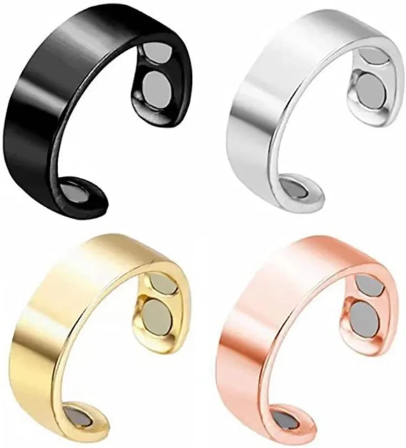 1pc Man Ring Anti Snoring Device Rings Magnetic Ring Weight Loss Health Care Fitness Jewelry Burning Weight Therapy Finger Ring