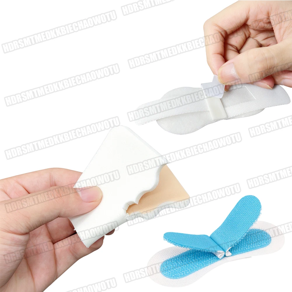 Drainage Catheter Sticker Concealment Gastrostomy Tubes Fixing Tape Stabilization Catheter Leg Strap Holder Dressing Foam Cover