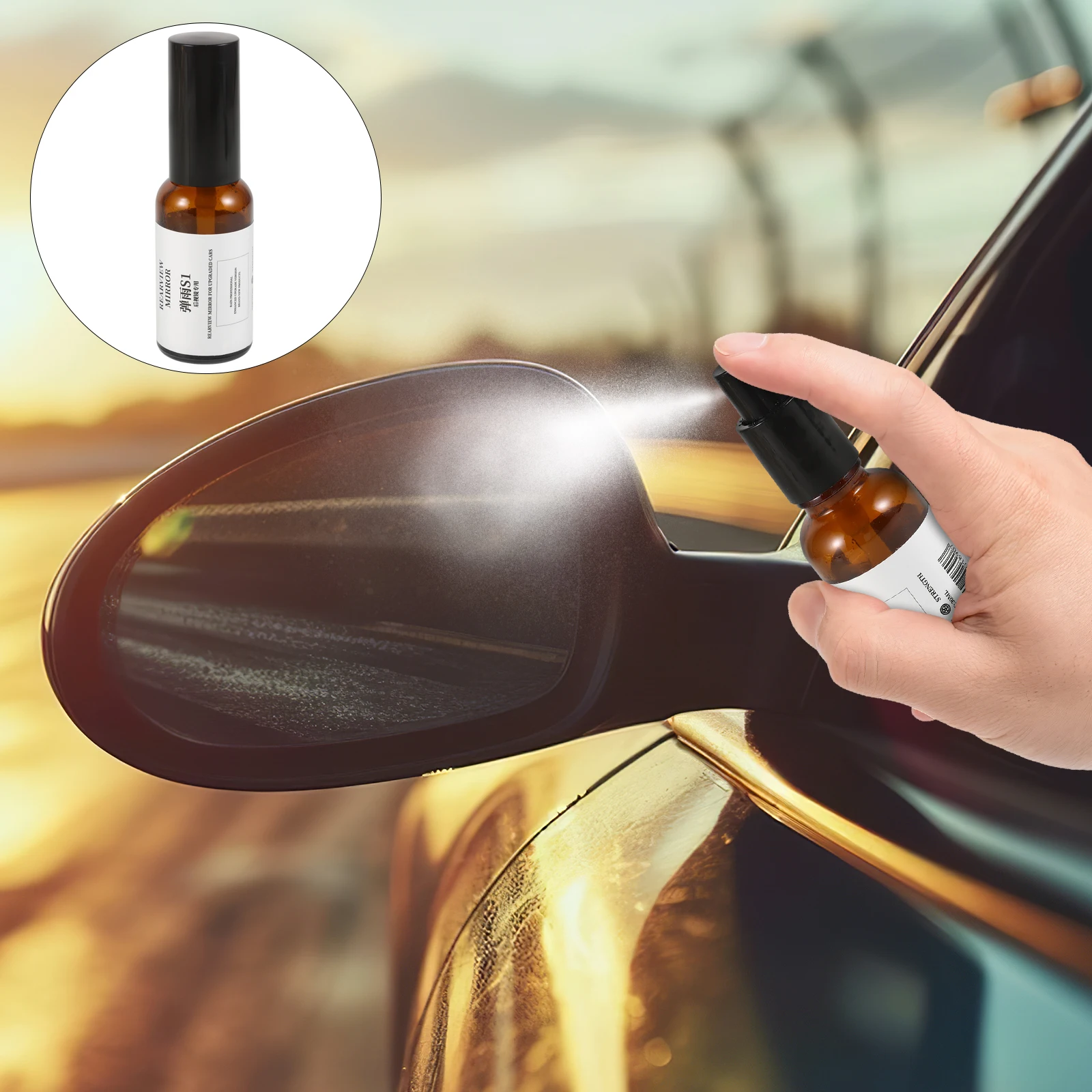 

Rain Repellent Fog Glass Coating 30ml Hydrophobic Spray Car Window Glass Coating Water Repellent Windshield Cleaner