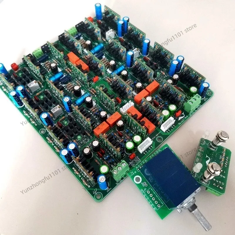 Replica SC-7S2 Full Balance, Finished Plate + ALPS-27 Quadruple Potentiometer, Single-ended To Balance Complete Front Plate