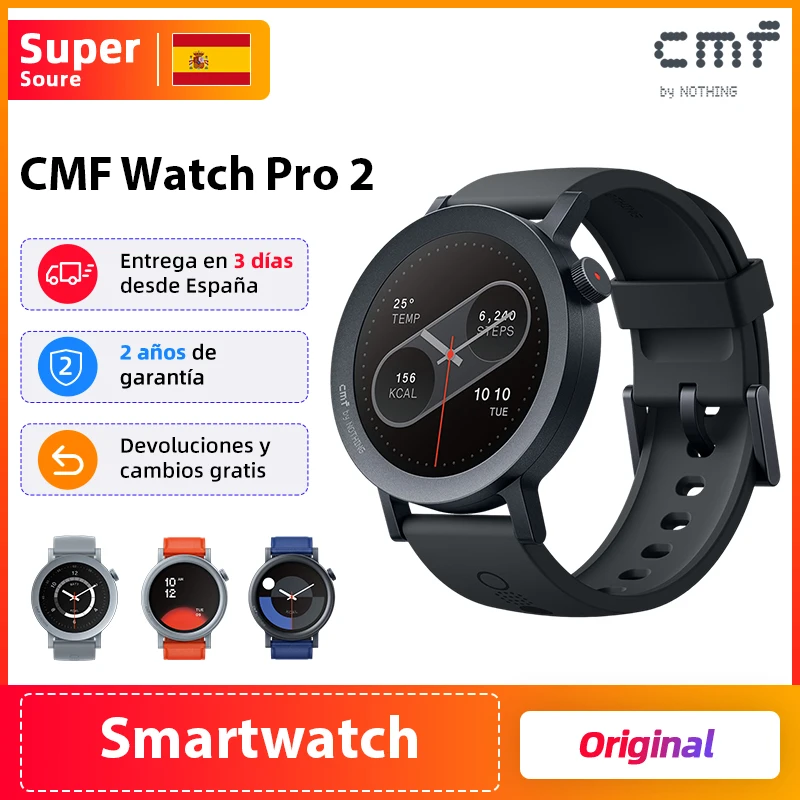 CMF BY NOTHING Watch Pro 2 Display AMOLED da 1,32" Chiamate Bluetooth con Riduzione del Rumore AI Versione Globale