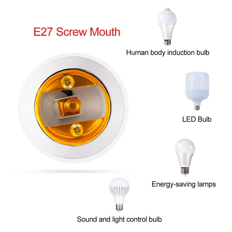 E14 to E27 Lamp Bulb Socket base Holder Converter 110v 220V Light Adapter Conversion Fireproof home room Lighting