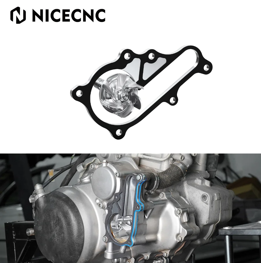 NICECNC Water Pump Impeller Shaft ATV For Yamaha Raptor 700 700R 2006-2023 Improved Cooling Effect Bearing And Seal Rebuild Kit