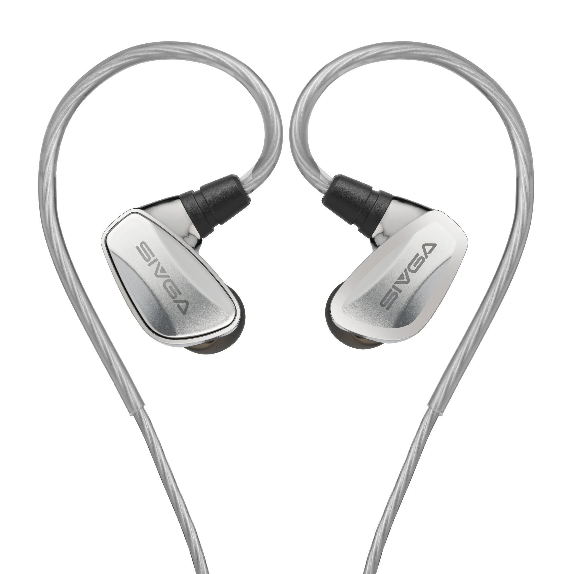 SIVGA SM100 10 mm dynamische driver met dubbele kamer, bedrade oortelefoon, 0,78 mm 2-pins afneembare kabel met microfoon voor muziek/gaming