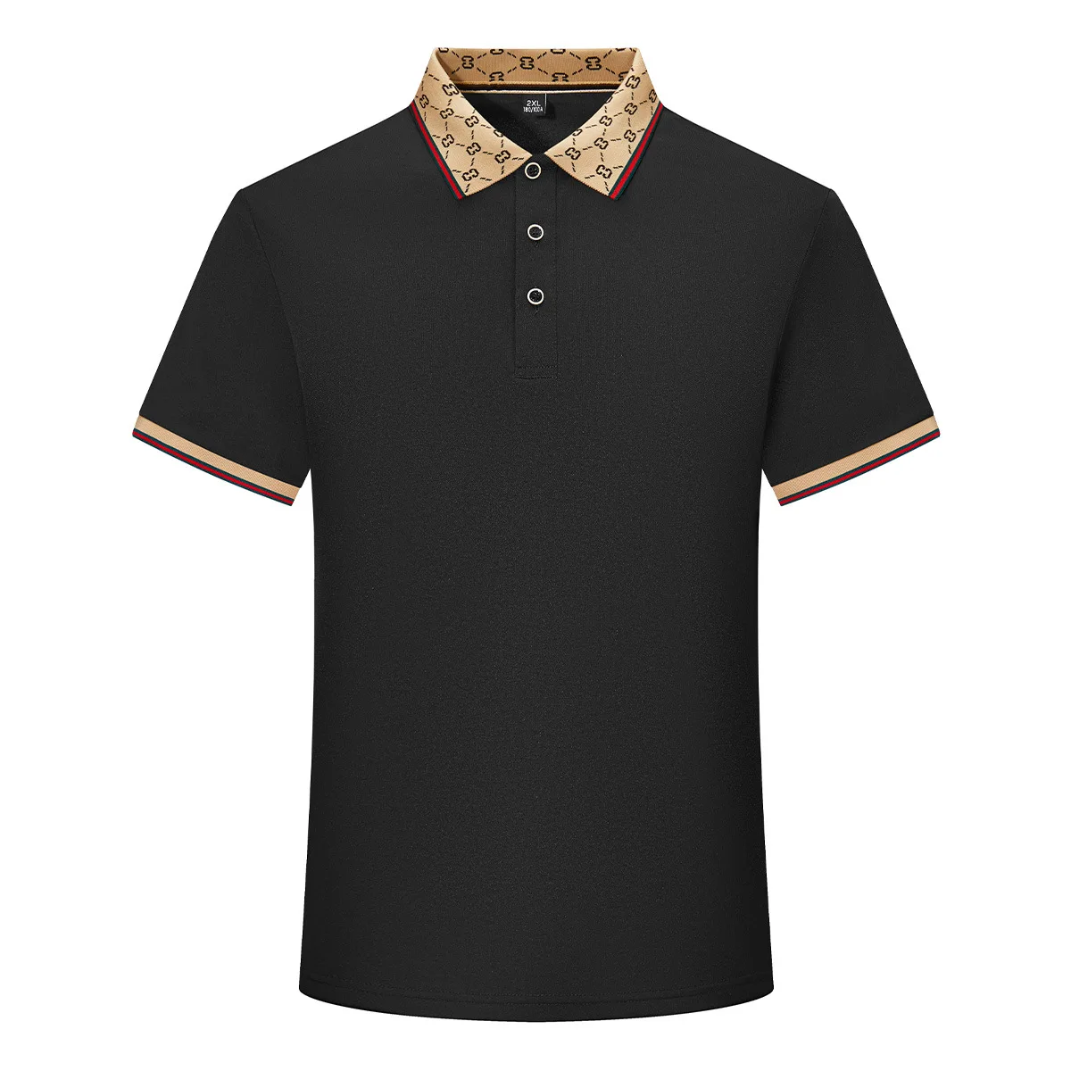 2025 New Men's Polo shirts Luxury high-end jacquard collar Lapel T-shirts tops breathable Business Casual Golf Shirts summer