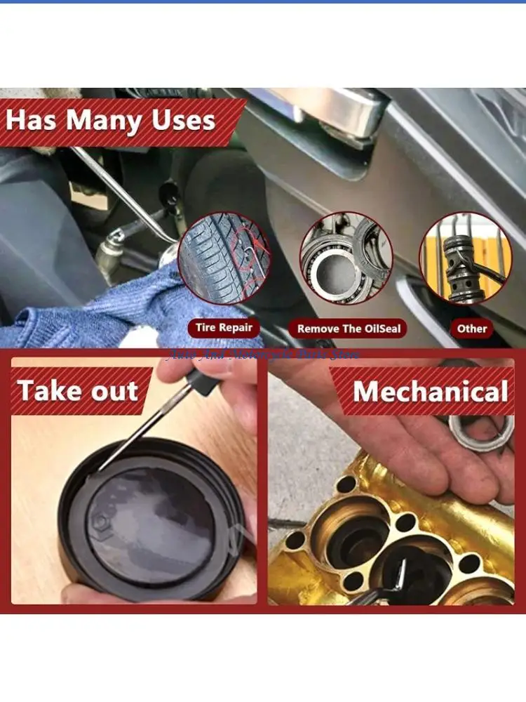 

P9FD 4 шт. Автомобильный комплект крючков для сальника из цинкового сплава с нейлоновой ручкой для ремонта в ограниченном