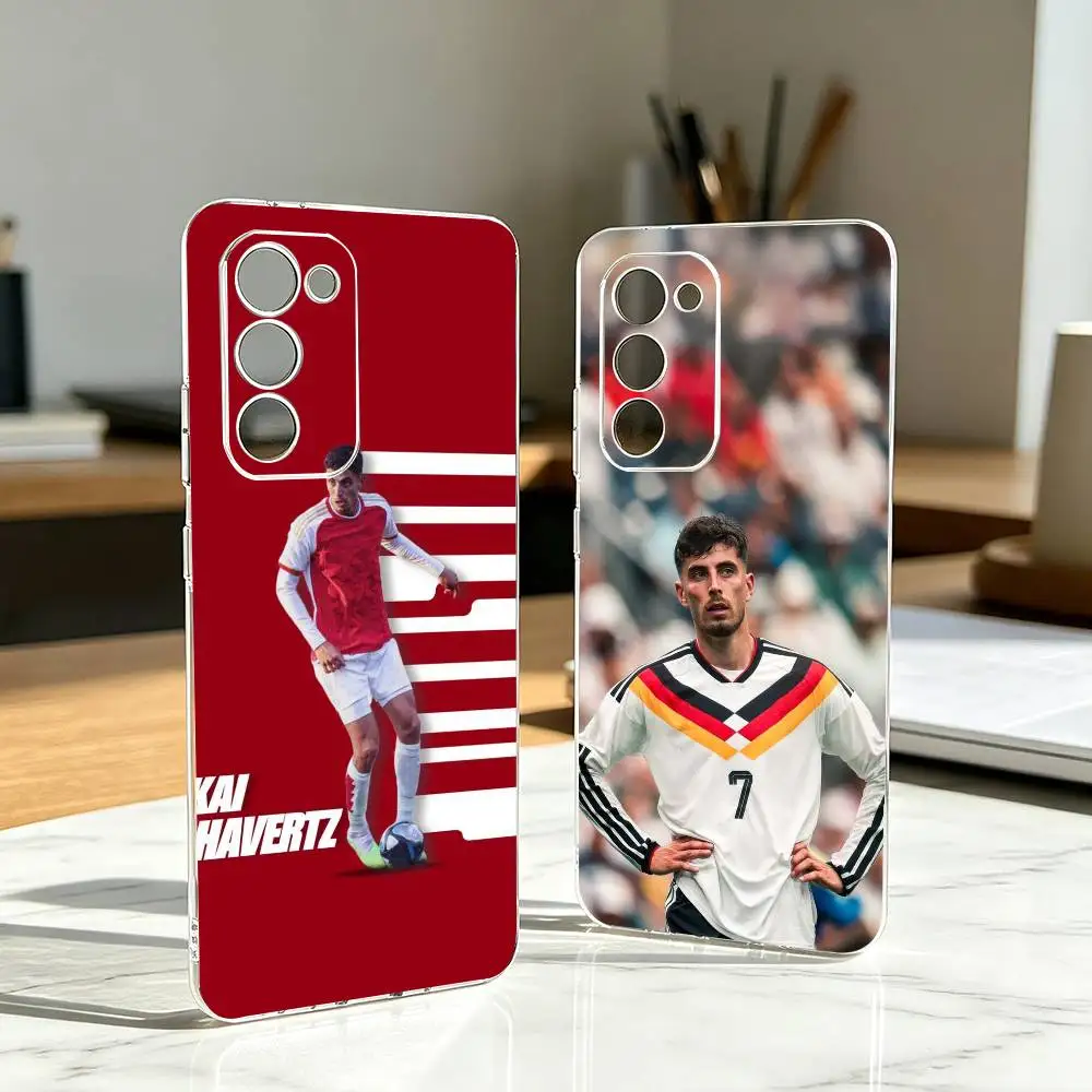 Footballer K-Kai Havertz  Phone Case Transparent Silicone Soft For Samsung Galaxy A73,A72,A71,A70,A53,A52,A51