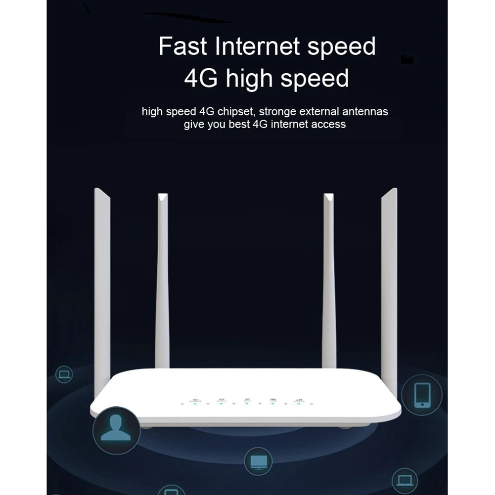 

【Сплетение цены】LC117 4G CPE 4G Wi-Fi-маршрутизатор Точка доступа к SIM-карте CAT4 32 пользователей RJ45 WAN LAN Беспроводной модем LTE-маршрутизатор с вилкой европейского стандарта (LC117-EU)