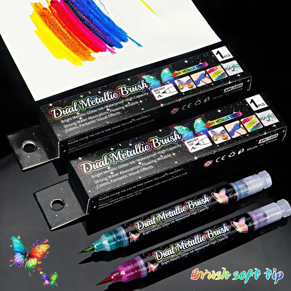 

1 Pcs Art Markers Brush Soft Tip Gradient Color For Lettering And Rock Paint Wood Canvas DIY Crafts Art Supplies Stationery