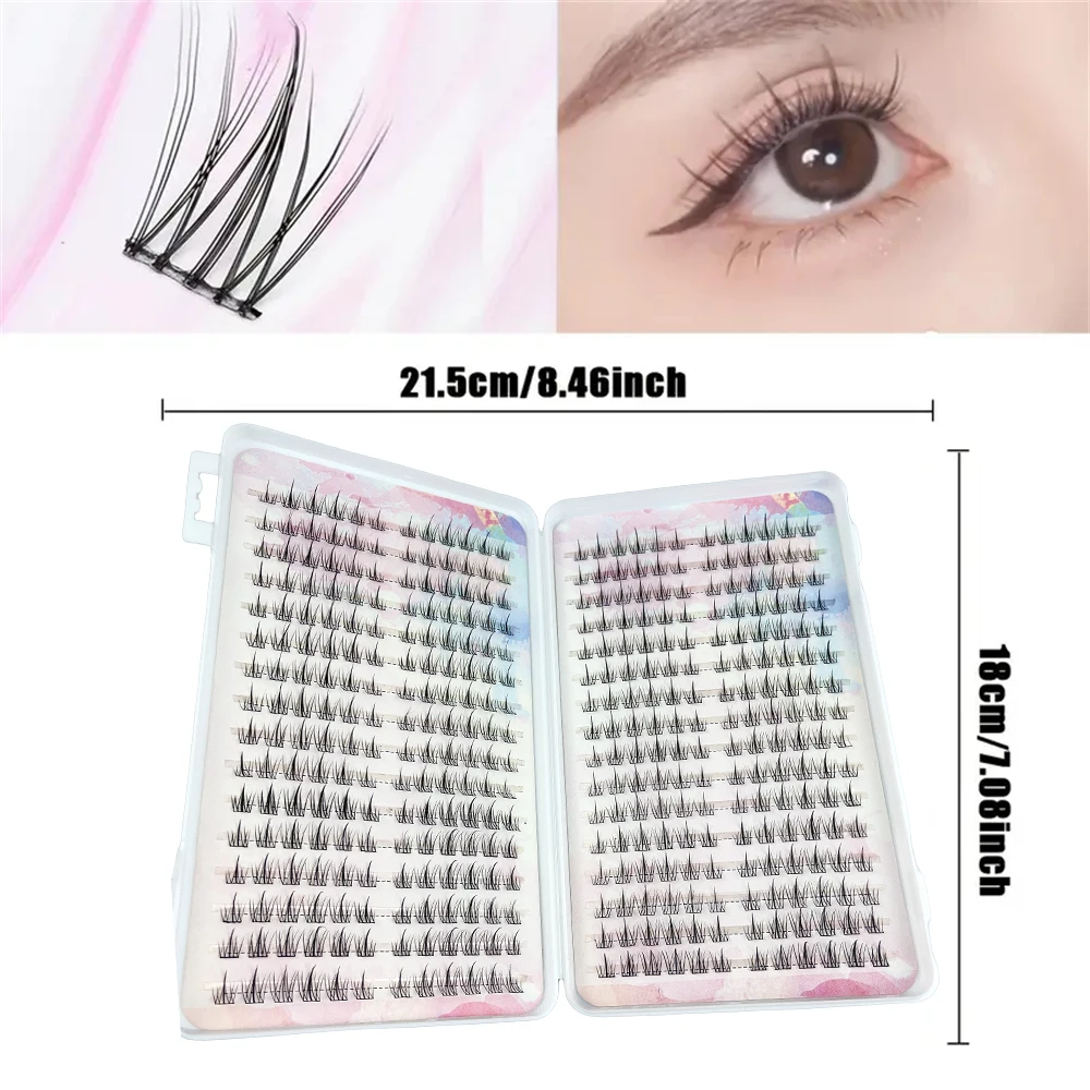 384 Pcs Easy-To-Apply Sunflower Cluster False Eyelashes Book for Women - Natural Look,  D Curl, Vibrant Eyelash Appearance