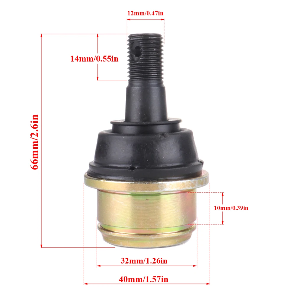 ATV Upper Or Lower Ball Joint M12*1.25 For Honda TRX420FE RANCHER 420 ES 4x4 2007 2008 TRX300FW Fourtrax 300 4X4 1988-2000 Parts