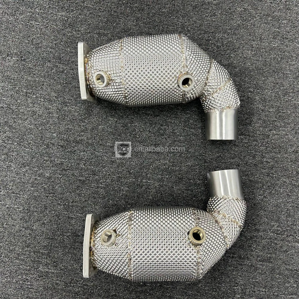 Auspuff-Downpipe für Porsche 911 991.1 991.2 Turbo S 3.8T (2013-2019), Hochleistungs-Flansch in hoher Qualität – Detail 4
