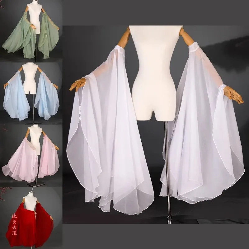 2026 New Ancient‑Style Princess Wide‑Flap Water‑Sleeve, Versatile Hanfu Accessories Dance Decorations for Stage Cosplay Dress‑up