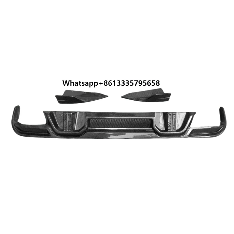 

Good Selling Rear Bumper Lip for X5M X6M F95 F96 2019 LD Style High Quality Real Carbon Fiber 3 Pes Rear Lip