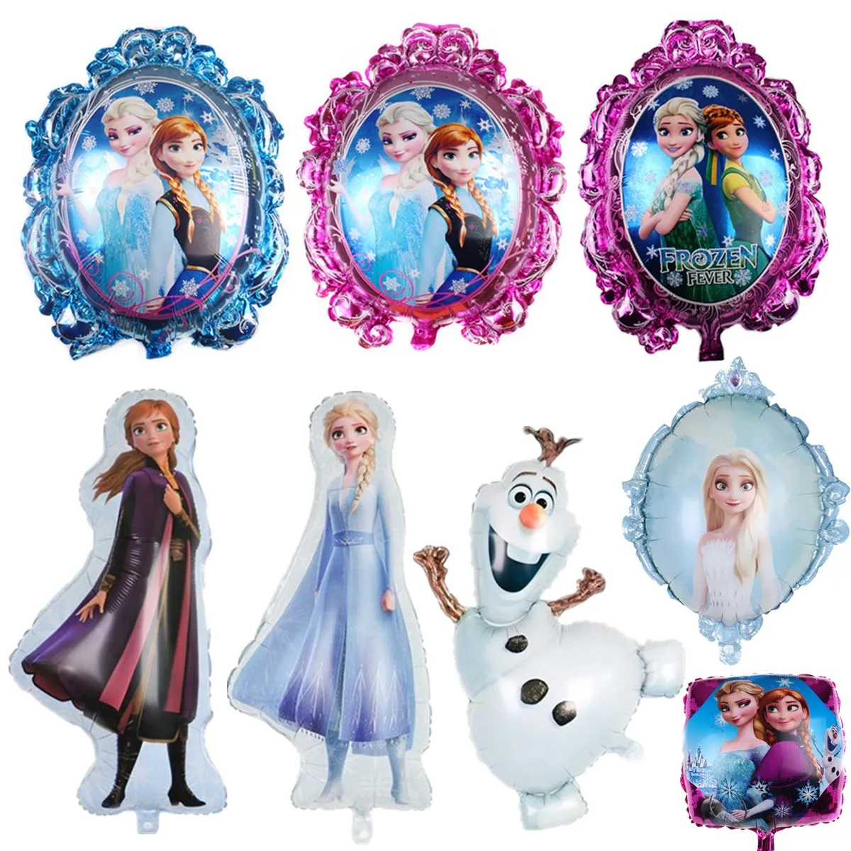 

50Pcs Frozen Foil Balloons Cartoon Princess Anna Elsa Baby Shower Inflatable Helium Globos Kids Happy Birthday Party Decor Balls