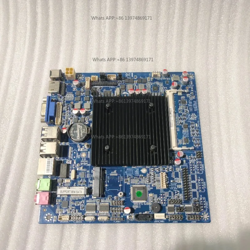 ITX-J1900TE-2CD8 J1900 Quad-core Cash Register LVDS Industrial Control ITX Motherboard 17X17 Silent DC Power Mainboard