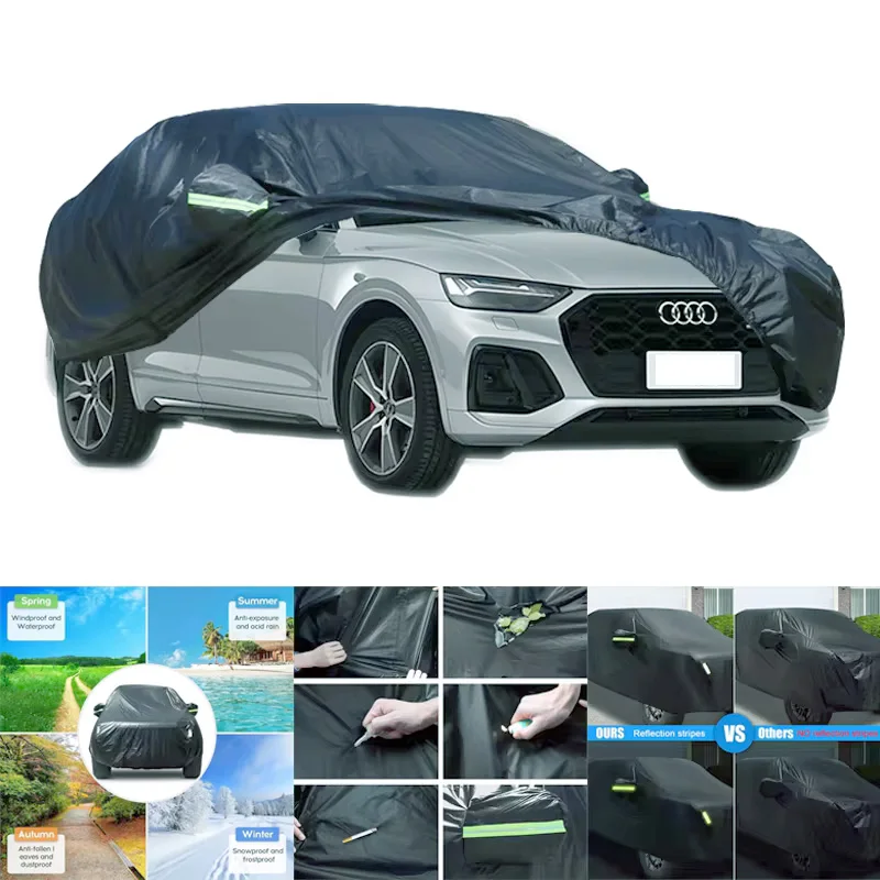 

For Audi SQ5 All-Weather Car Covers 6-in-1 Waterproof Dustproof UV Proof Snowproof Scratch Resistant Protection