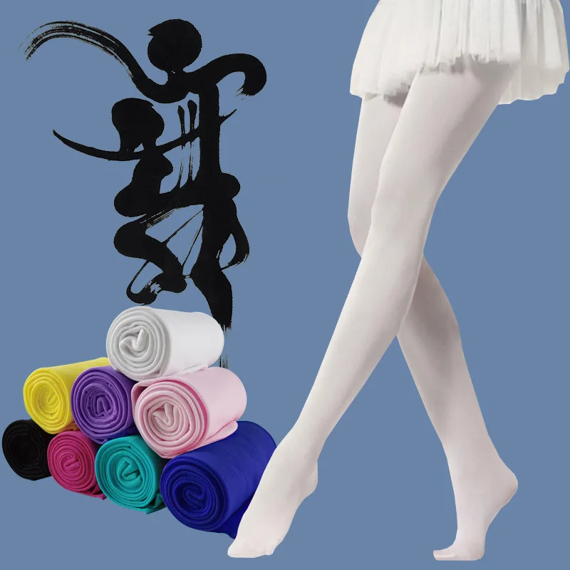 Stocking Children Velvet Solid White Pantyhose Summer Spring Candy Color Kids Pantyhose Ballet Dance Tights for Girls