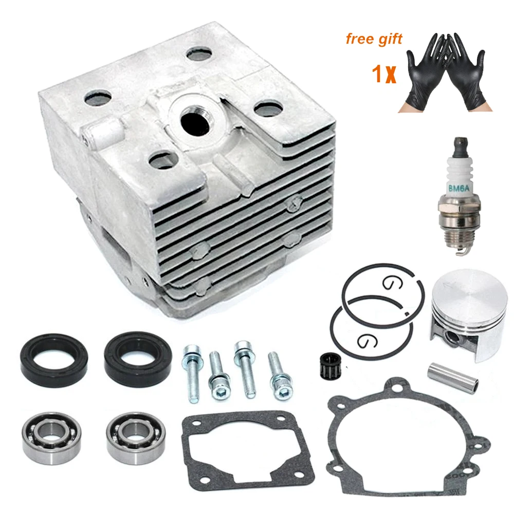 

Cylinder Piston Kit Gasket Spark Plug for Stihl BR320 BR320L SR320 SR400 SR340 SR420 BR340 BR340L BR380 BR400 BR420 BR420C