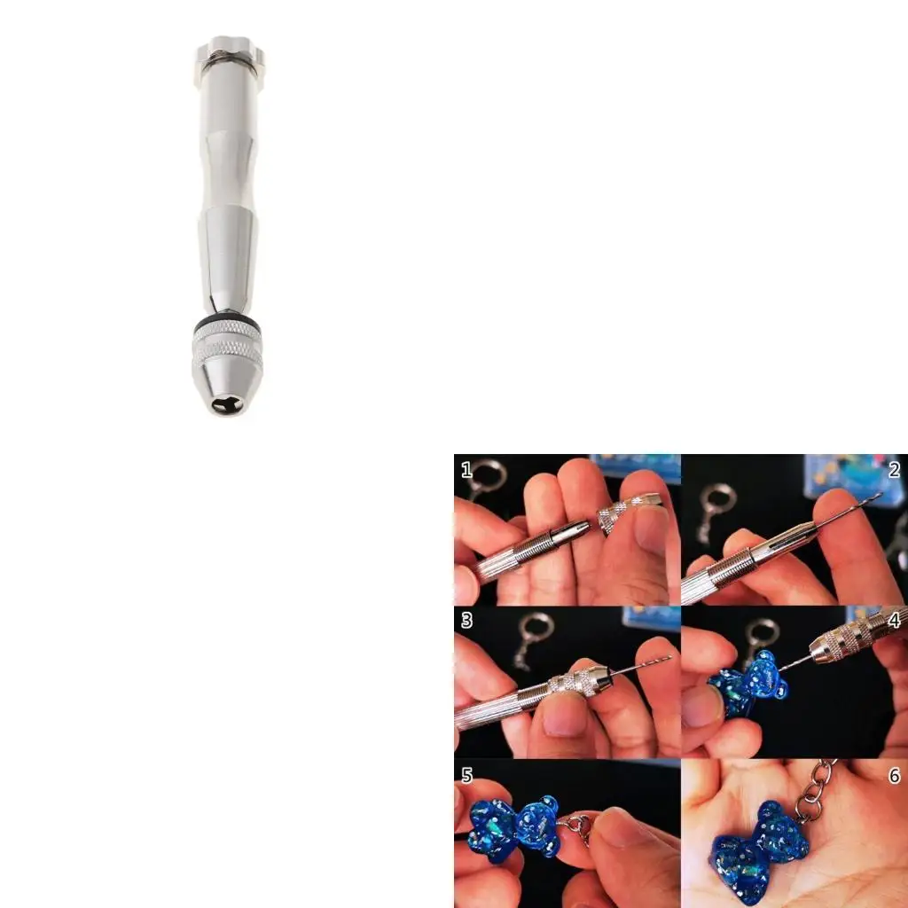 12 قطعة مثقاب يدوي حامل ثابت أدوات مجوهرات عدة دبوس ملزمة لقوالب صب الراتنج #1