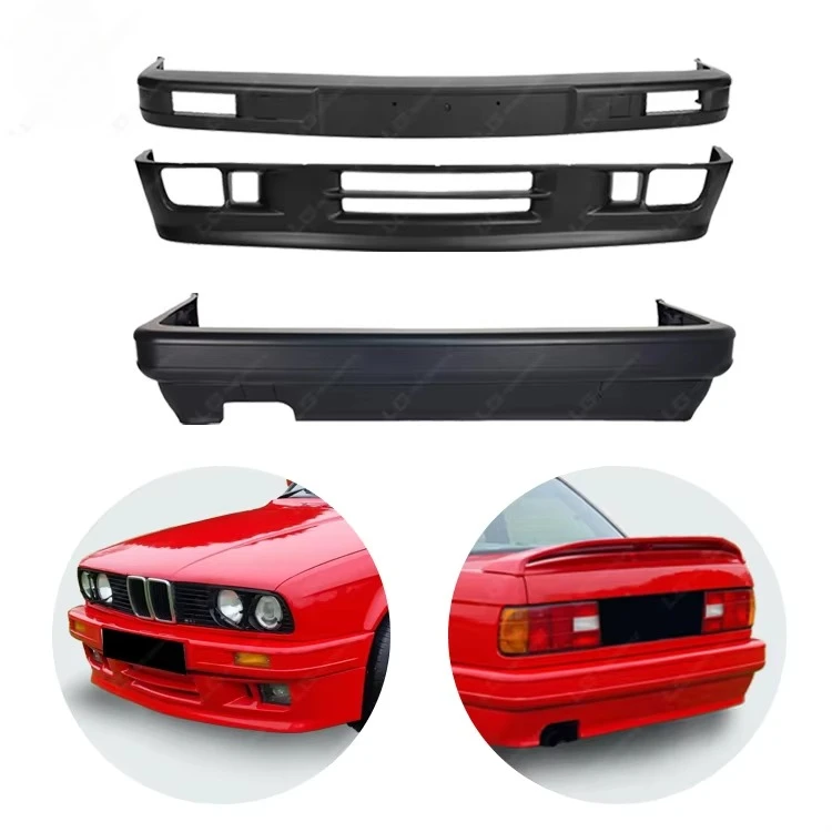 

MT Style Body Kit for Bmws 3 Series E30 PP Material with Front Bumper Rear Bumper