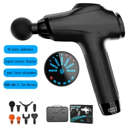 New Type Massage Gun 4800mAh Deep Tissue Percussion Vibrato Massagers Fitness Back And Neck Muscle Relaxation Electric Massager