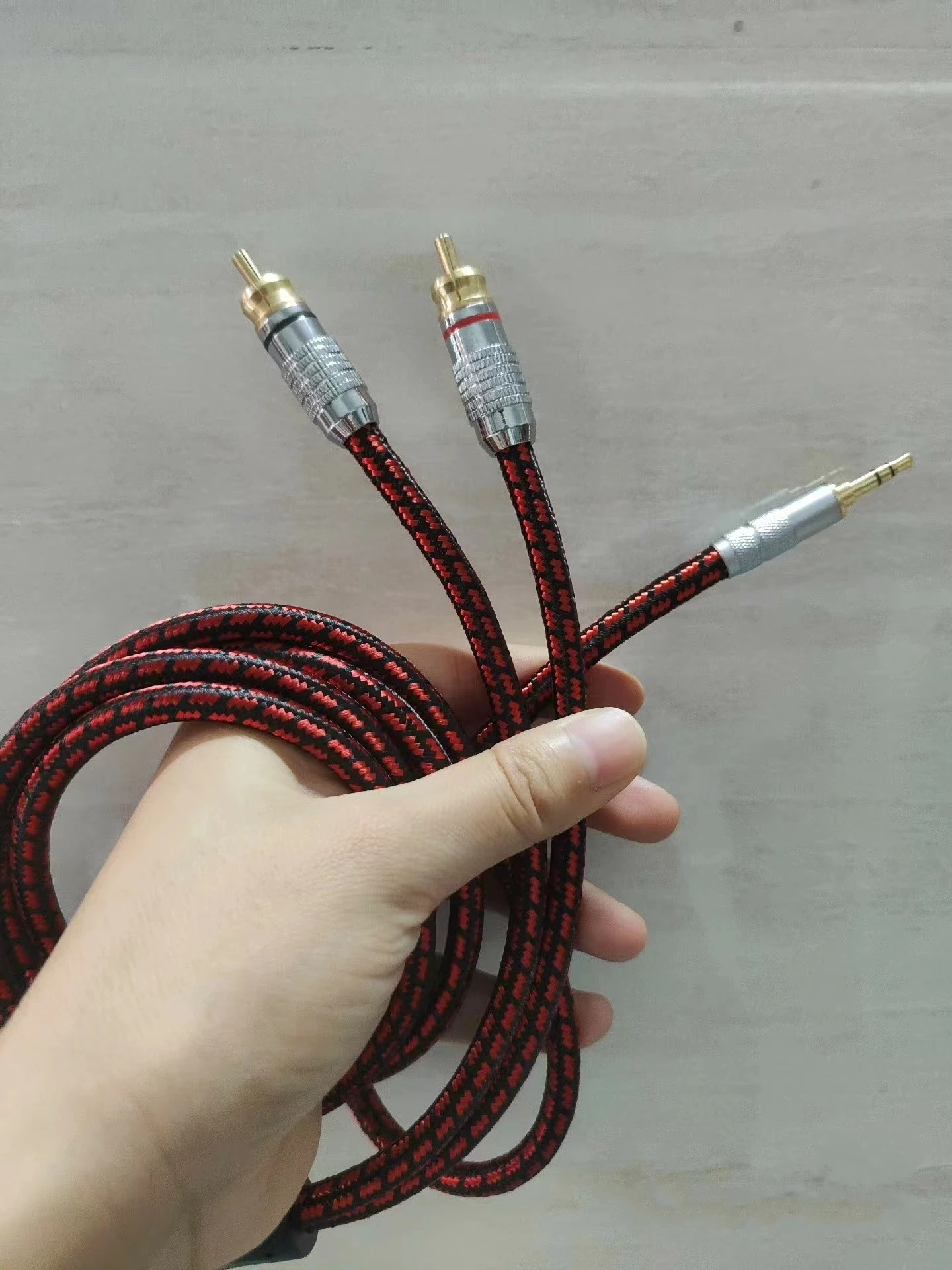 Imported American Monster 3.5 1/2 Audio Cable Fever Pure Copper 3.5 RPM Dual Lotus Computer Phone Audio Cable