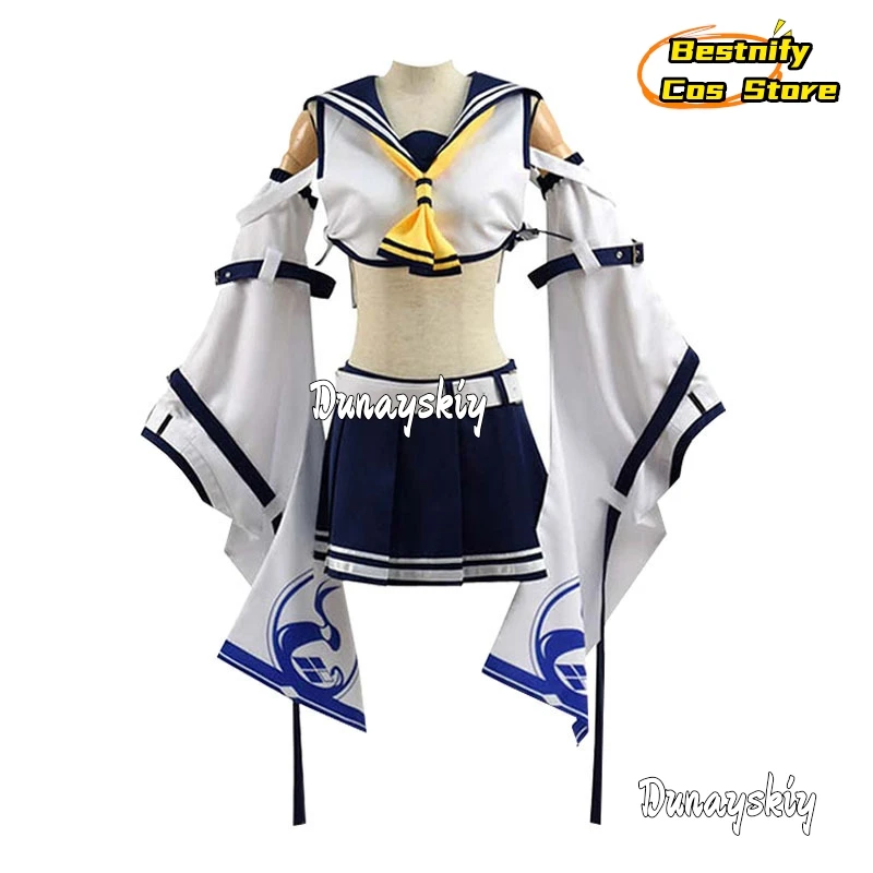 CosplayAzur Lane Game Cosplay Costume IJN Ayanami Sexy Sailor Uniforms Women's Dresses Anime Outfits Wig Prop Role-playing Suits