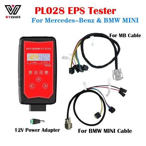 WOYO PL028 ステアリングホイール EPS テスターメルセデスベンツ BMW MINI R56 クーパーベンツクーペ車両シミュレーター自動診断ツール