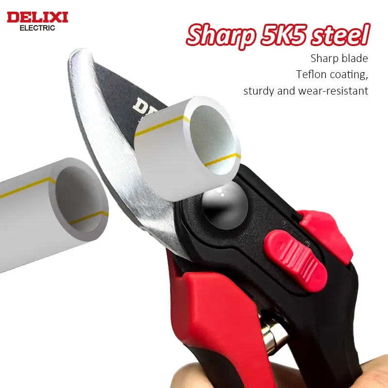 DELIXI ELECTRIC Gardening Scissors Tools Pruning Shears Bonsai Tools Fruit Tree Pruning Flower Branches Orchard Scissors