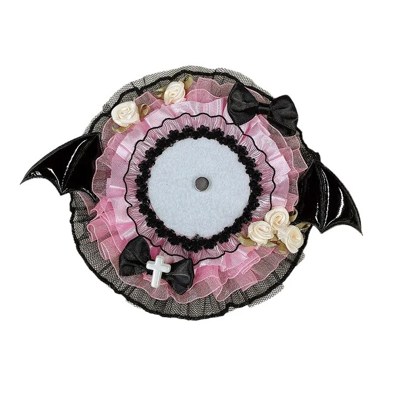 Angel‑Themed Handmade Badge Holder, Fits 55‑75mm Badges, Gumi Decor Accessory for Ita Bag DIY Display