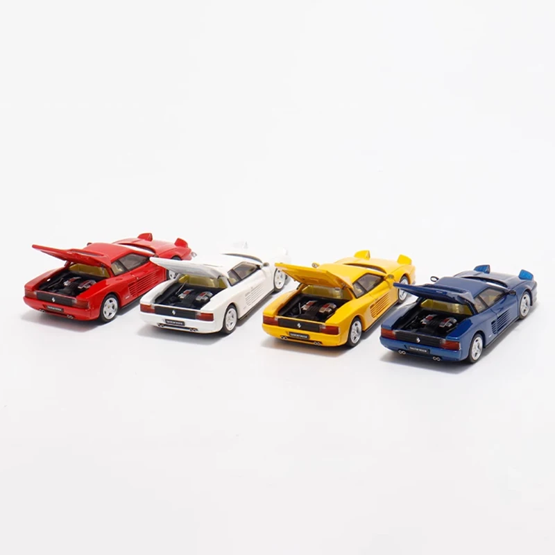 Diecast Original 1:64 Scale F110 Testarossa Open Cover Simulation Alloy Car Model Display Collectible Gift Souvenir Decration