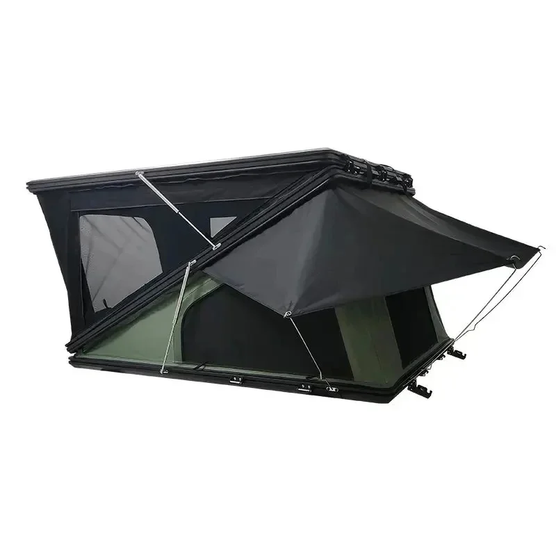 High Quality Lightweight Waterproof Aluminum Roof Top Tent All‑weather Design Overland Outdoor Camping Gear
