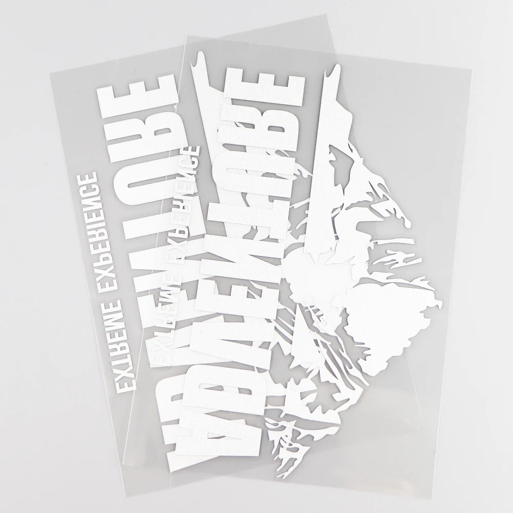 Calcomanía de experiencia de aventura de montaña de dibujos animados Jpct para vehículos todoterreno, pegatina para rascar para cubierta impermeable 17 × 11CM