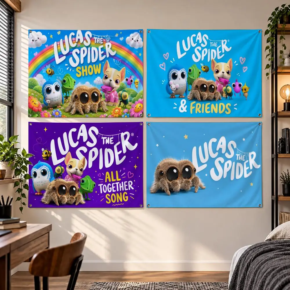 TV Series Lucas the Spider Flags Flag Suitable For Party Club Outdoor Interior Wall Decoration Banner Fans Gift