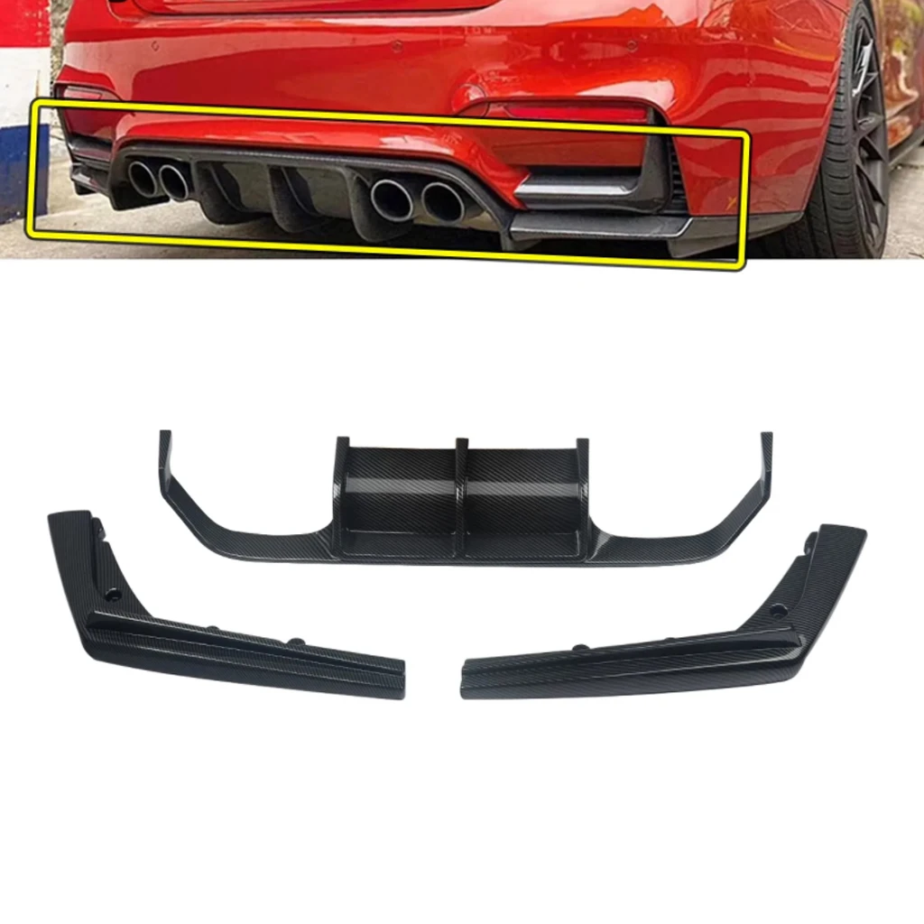 

Задний диффузор-спойлер, защитная накладка на задний бампер для BMW F80 M3 F82 M4 2015-2020