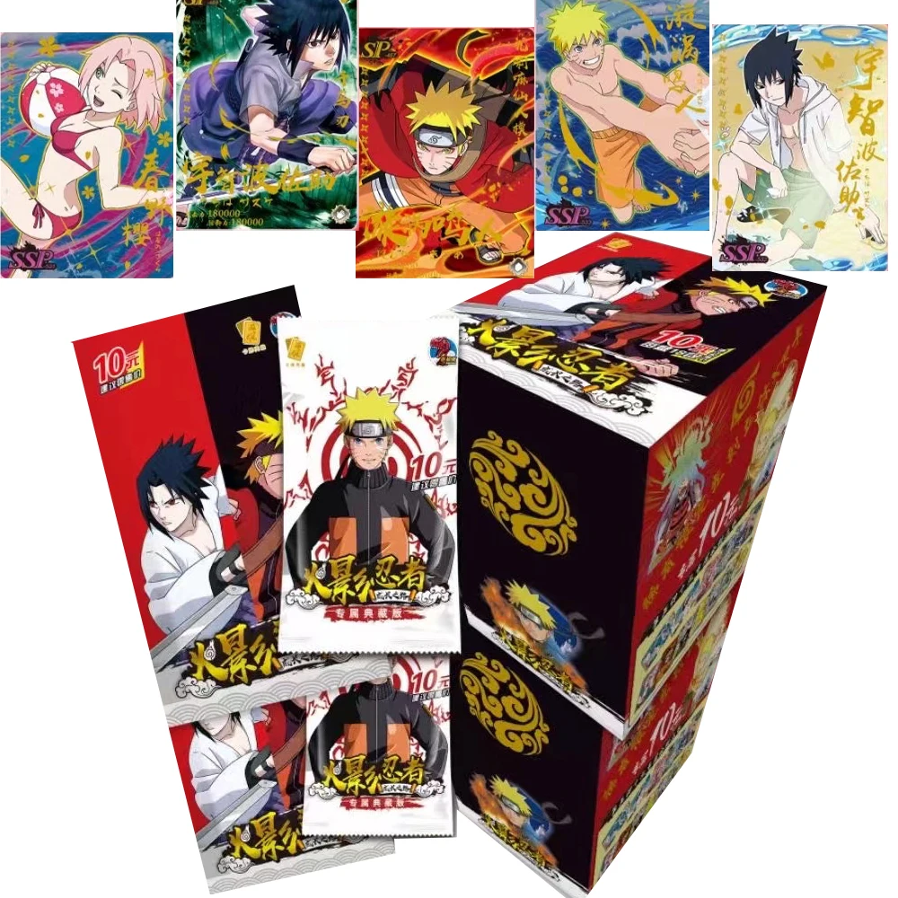 Naruto Fire Will Commemorative Edition Collection Card Black Gold Card  Card Toy Children's Gift